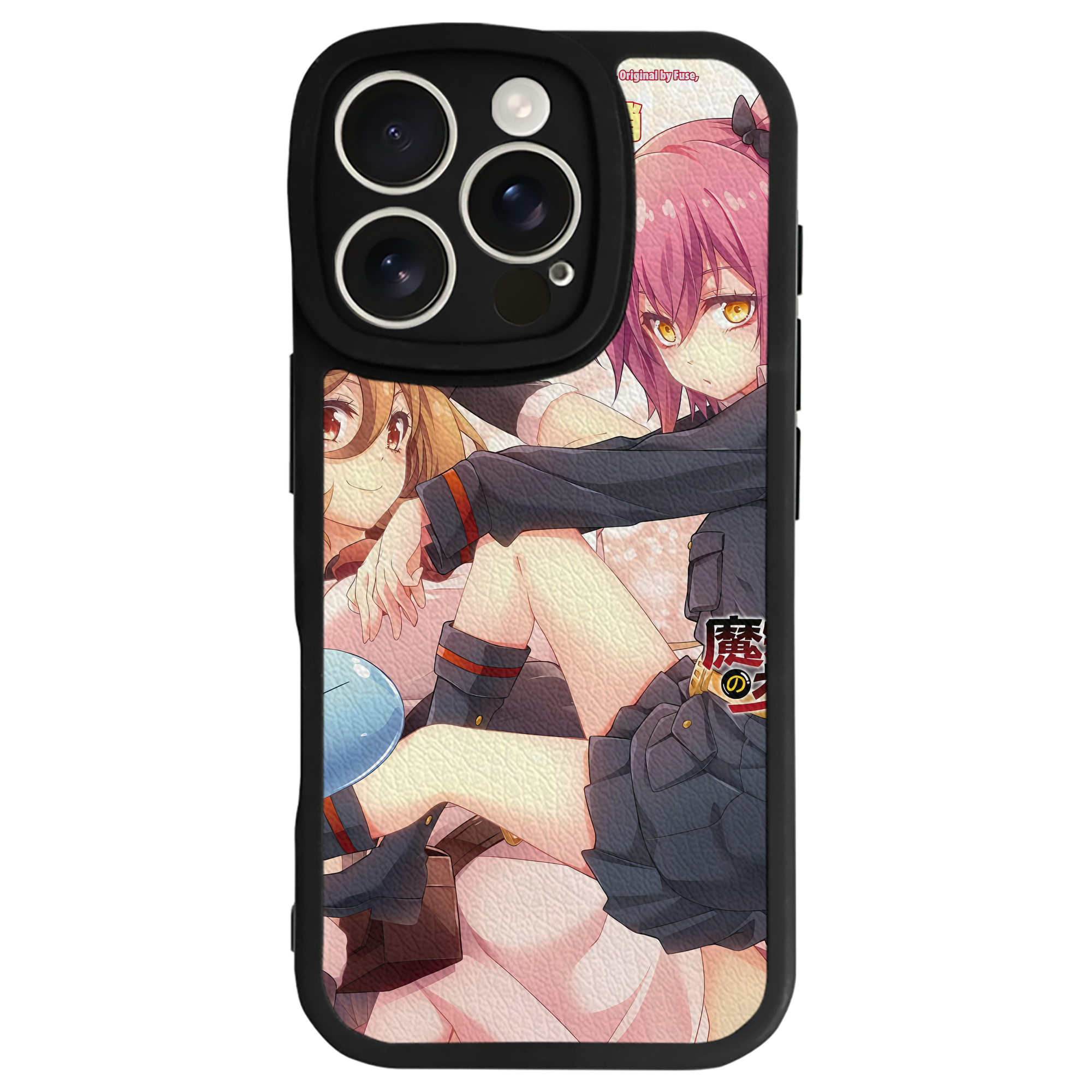 （画像用） 転スラ Regarding Reincarnated to Slime 【iPhone 16シリーズ対応】シリコンスマホケース（レザー調） 材質：シリコン